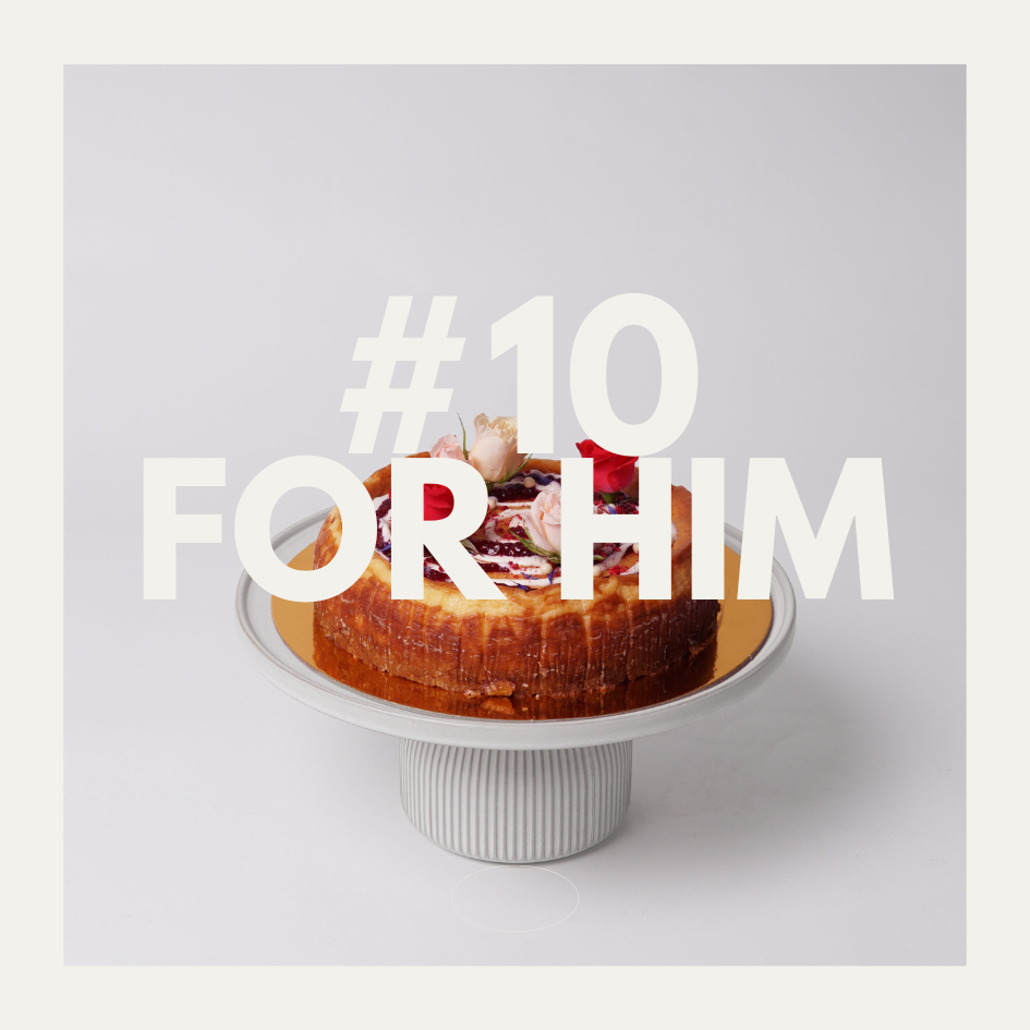 [#10 FOR HIM] WHITE CHOCOLATE BAKED CHEESECAKE