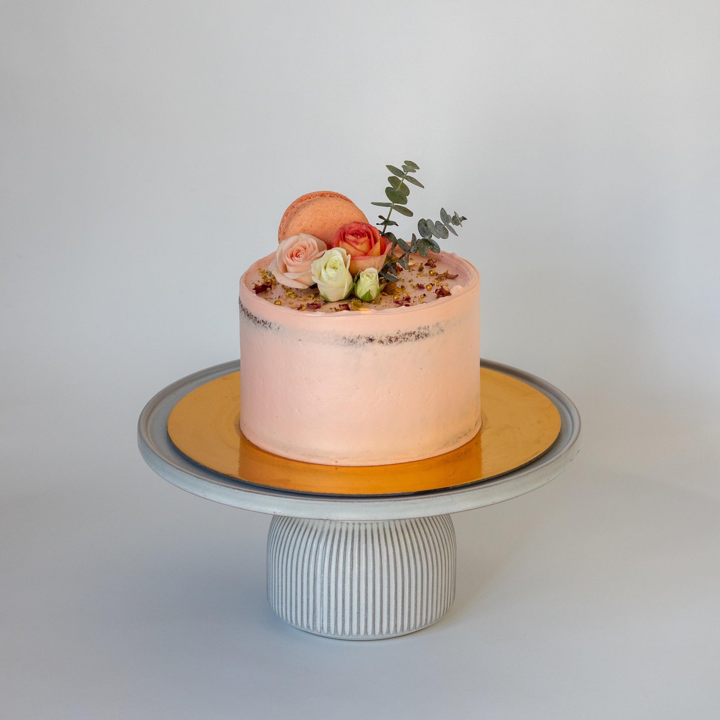 [FOR HER TOMORROW] Pistachio & Rose Cake