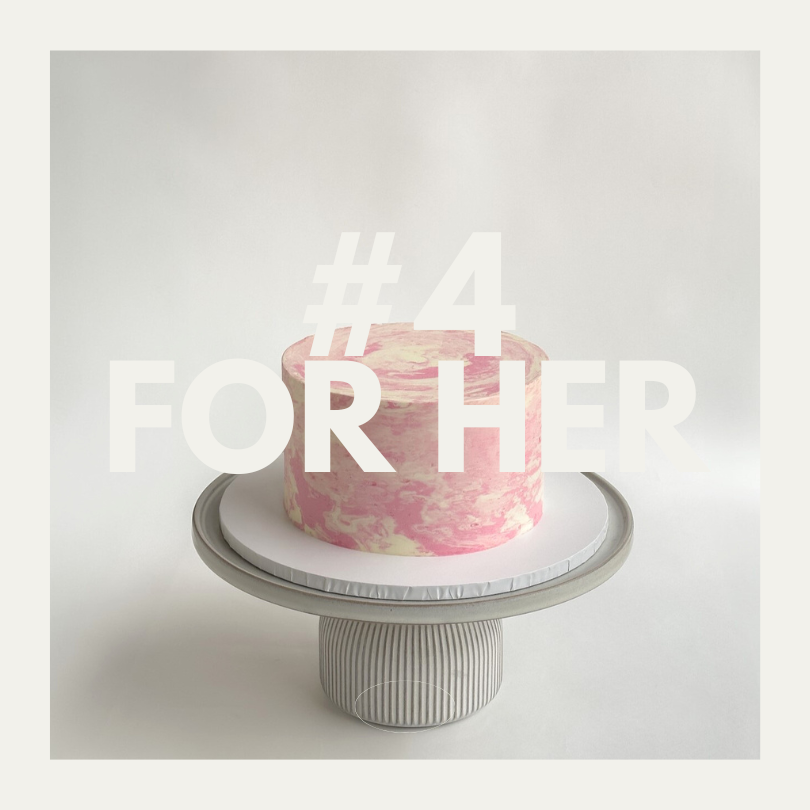 [FOR HER TOMORROW] The Pink Marble Cake