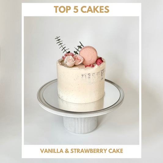 [TOP 5] VANILLA & STRAWBERRY CAKE