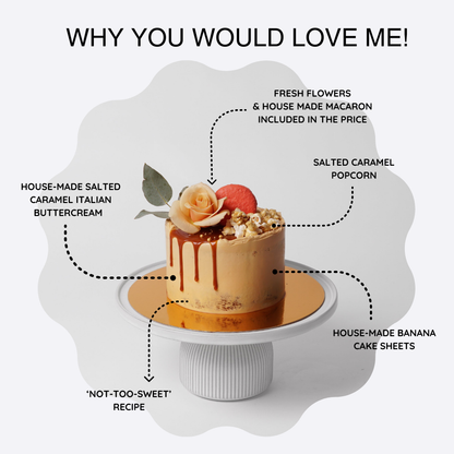 [#6 FOR HIM] BANANA & SALTED CARAMEL CAKE