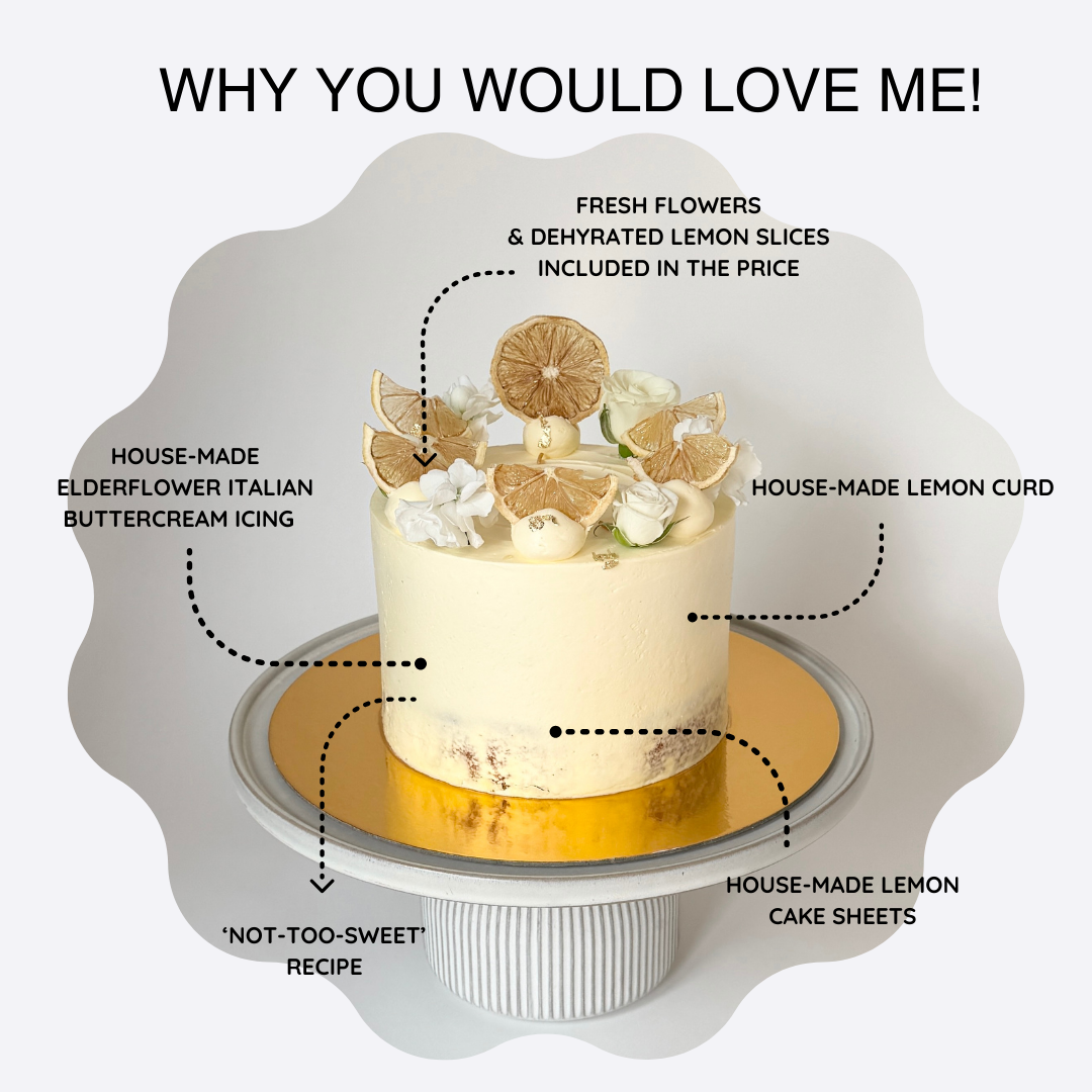 [#10 FOR HER] LEMON & ELDERFLOWER CAKE