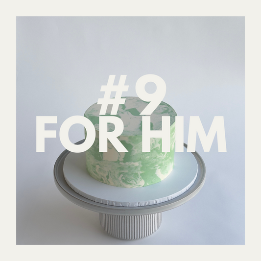 [#9 FOR HIM] GREEN MARBLE CAKE